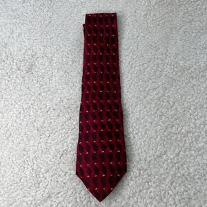 Ruffini Red Pattern Tie